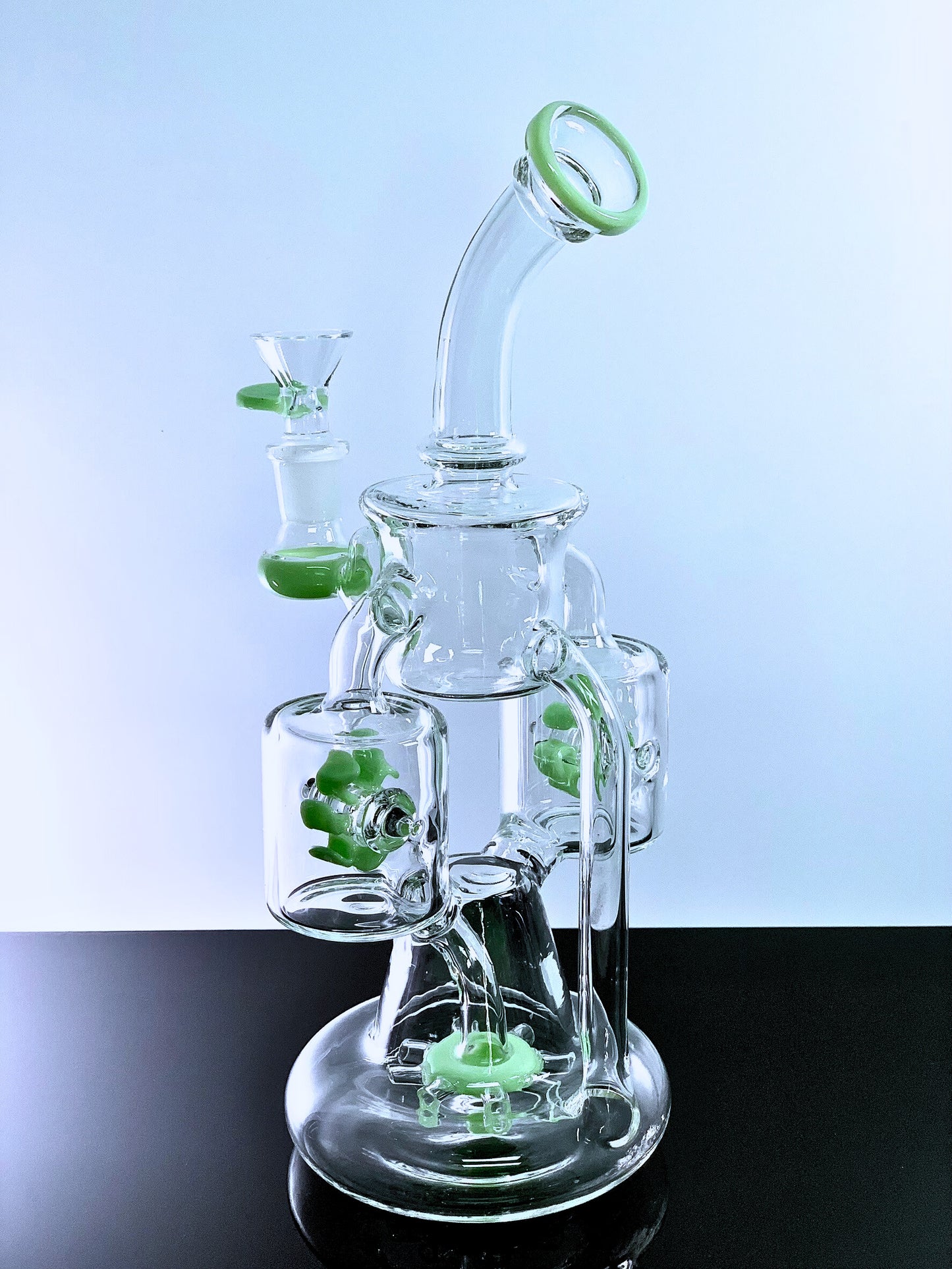 Double Rotating Recycler Dab Rig 10 Inches