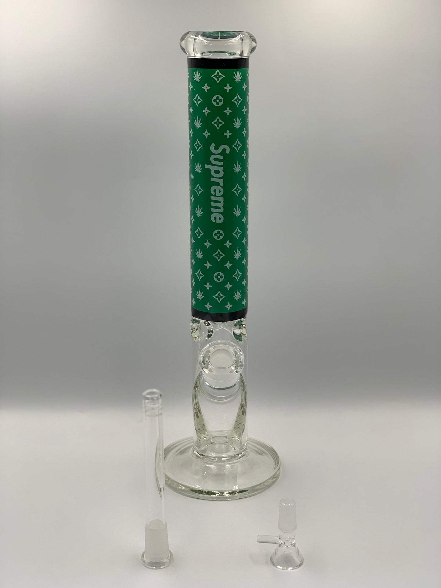 Supreme x LV Cylinder Glass Bong 16 Inches