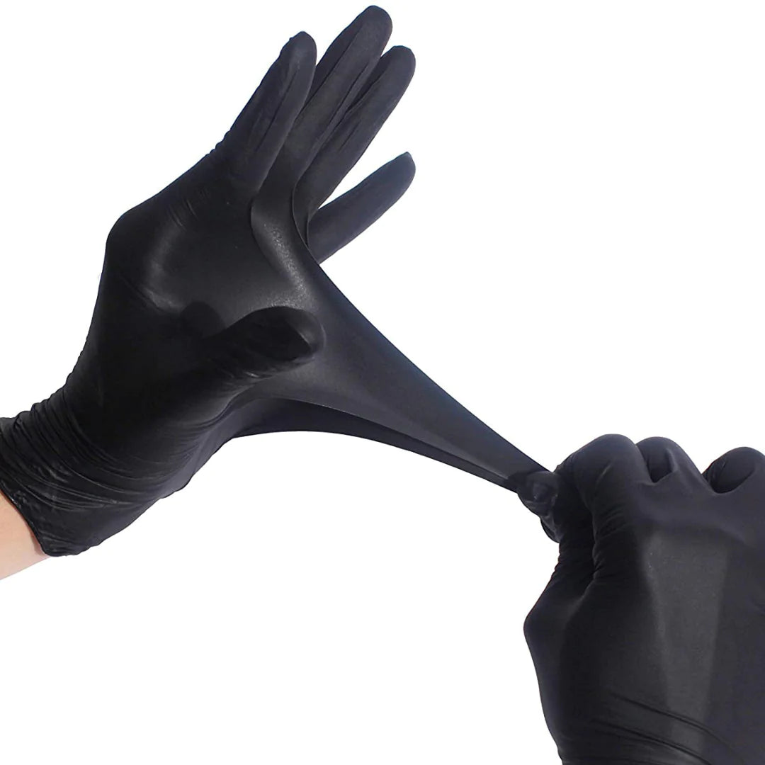 Laboratory Black Butyronitrile Gloves ( 100pcs )