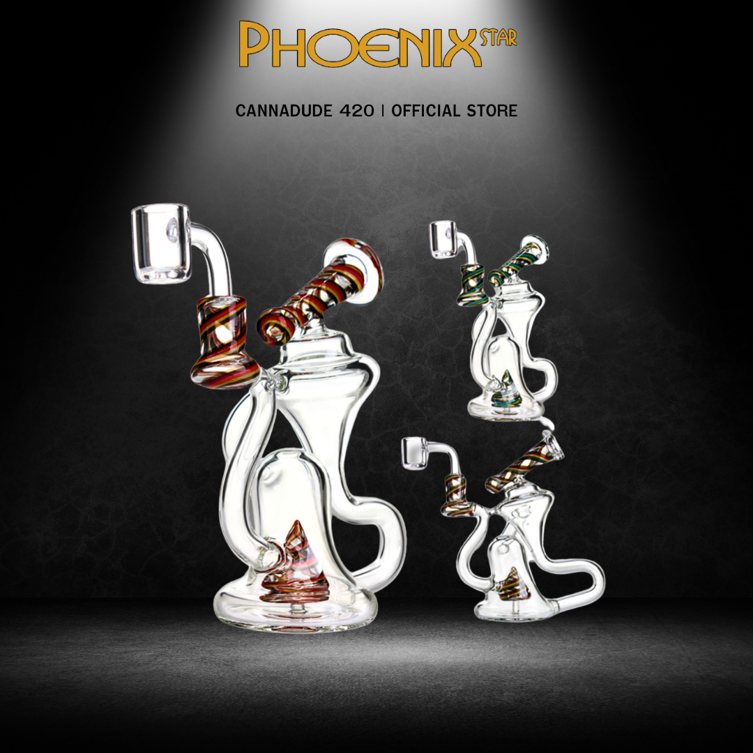 Phoenix Star 6.5 Inches Recycling Dab Rig With American Northstar Glass Rod