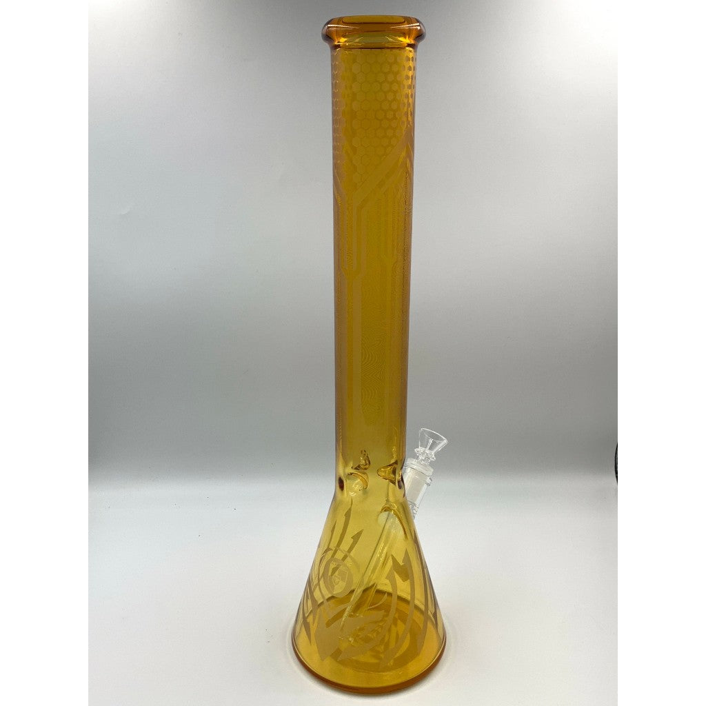 Phoenix Fire Gold Glass Bong 18 Inches