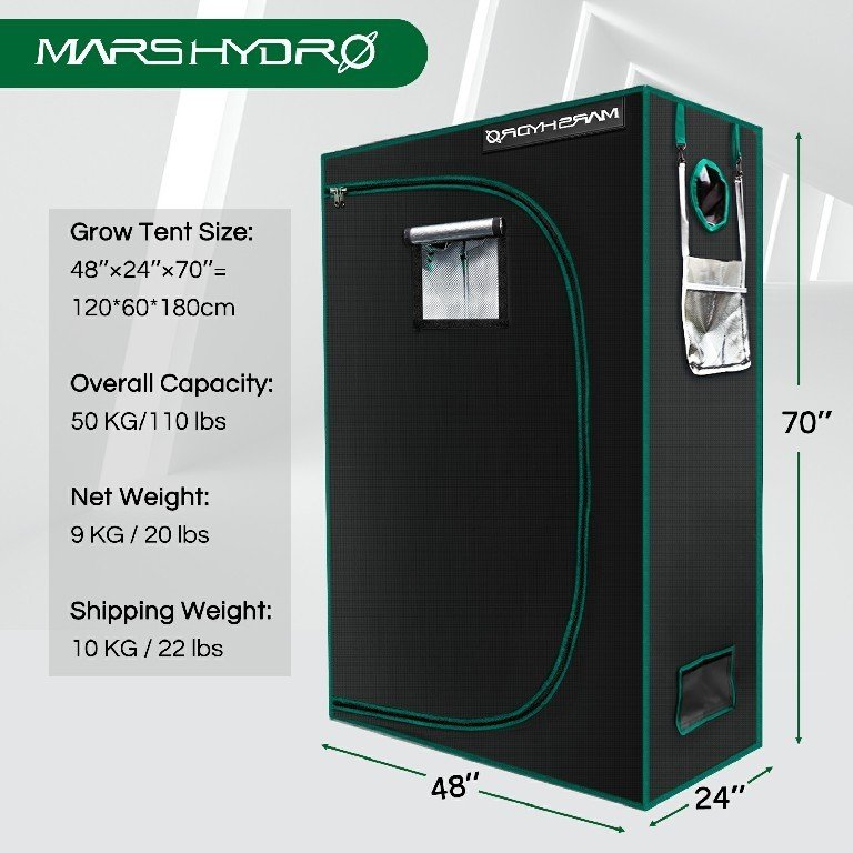 MARS HYDRO GROW TENT - 120x60x180 CM