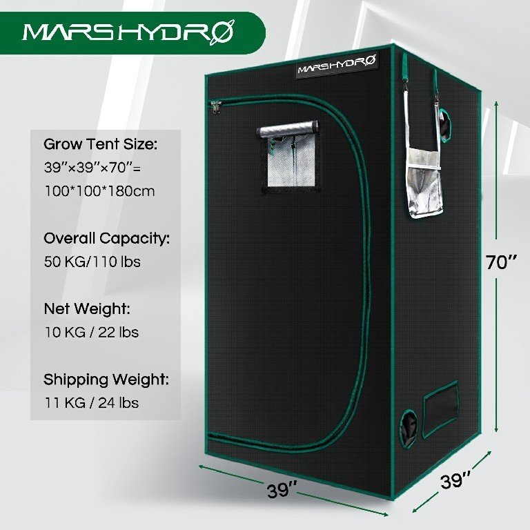 MARS HYDRO GROW TENT - 100X100X180 CM