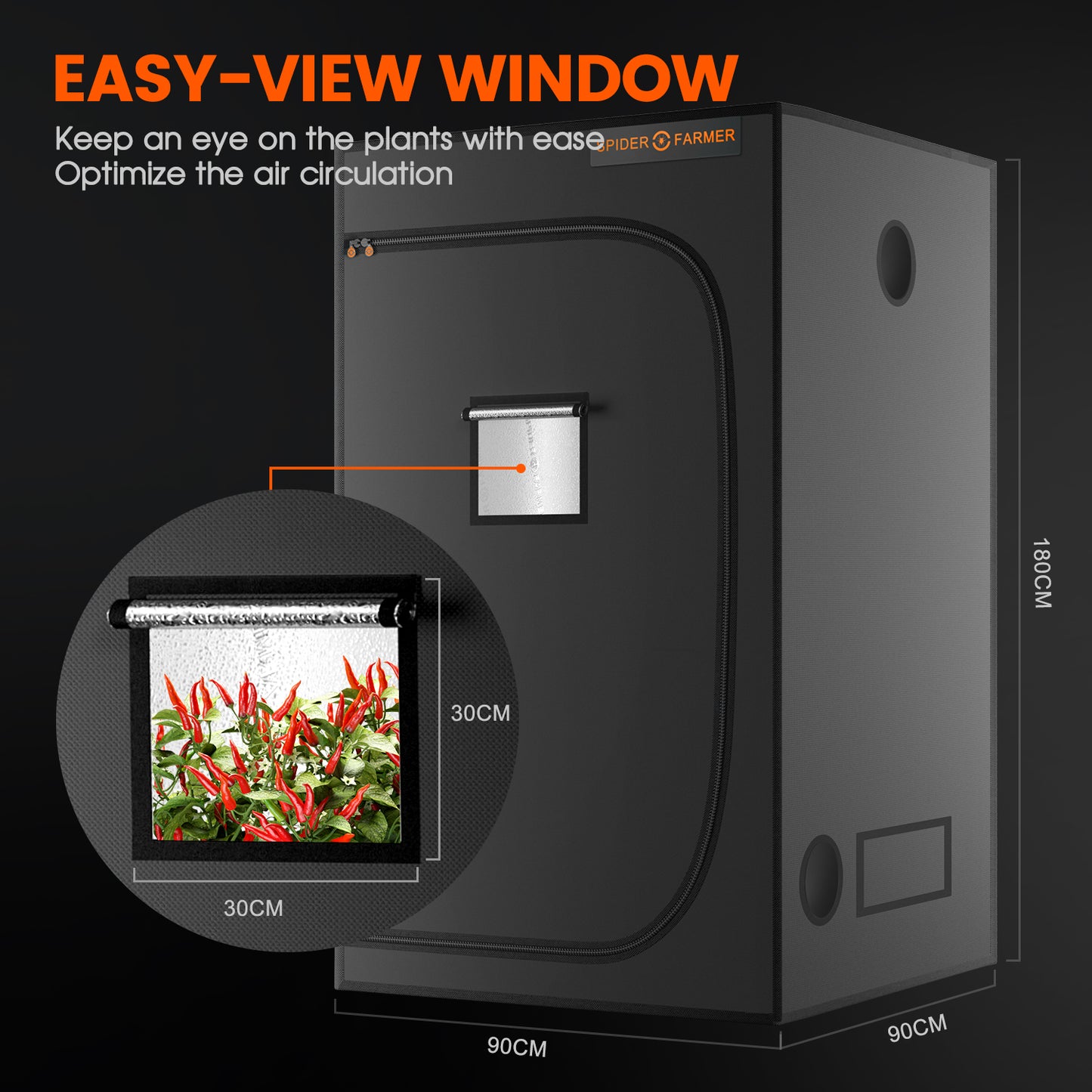 SPIDER FARMER INDOOR GROW TENT - 90 x 90 x 180 CM