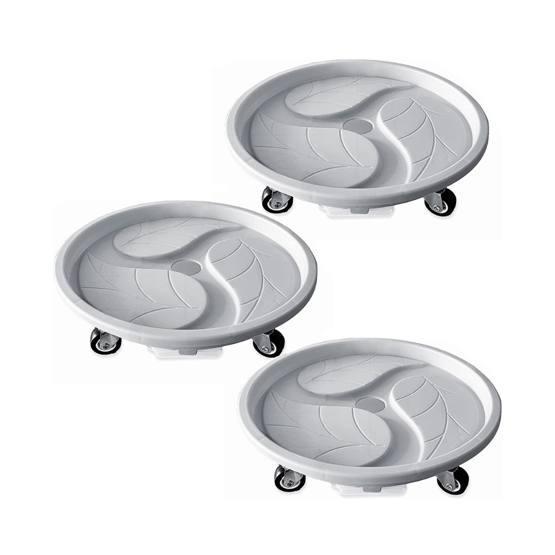 PLANT STAND WITH WHEELS TRAY