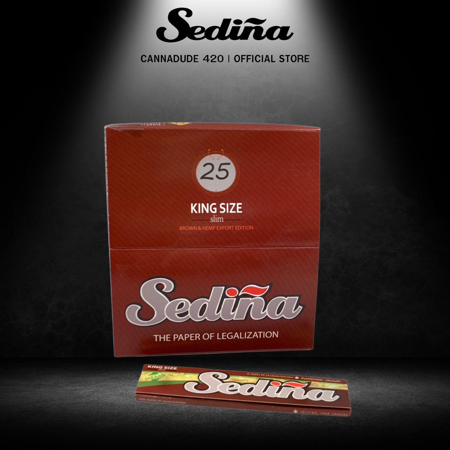 SEDINA Brown Natural Rolling Paper King Size