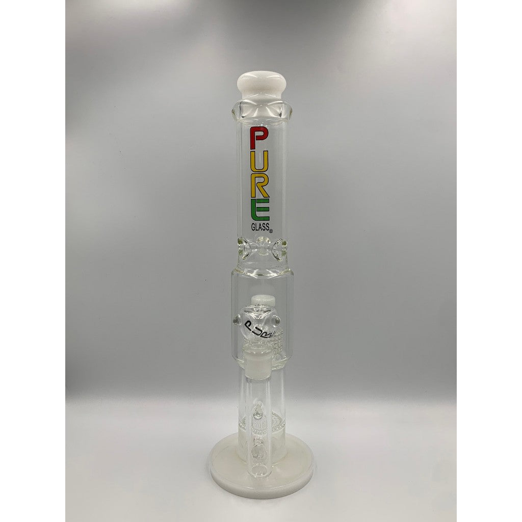 Pure Straight Matric Perc Glass bong 15 Inches
