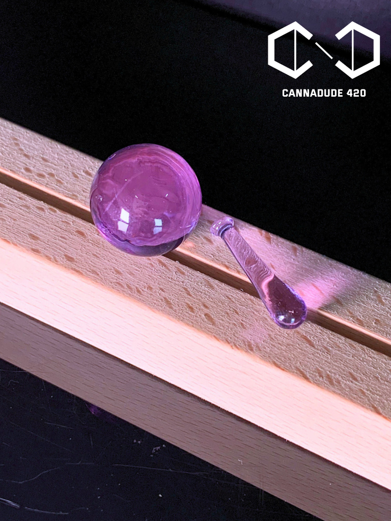 Baseball Bat Glass Terp Marble Set 22mm Carb Cap For Quartz Banger