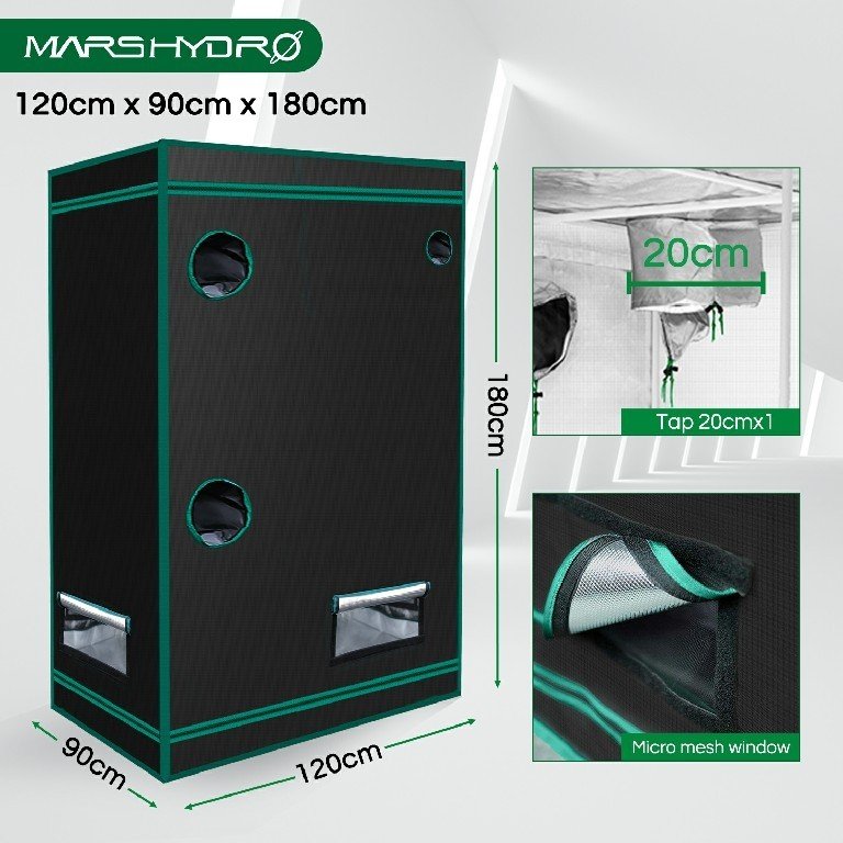 MARS HYDRO 2 IN 1 GROW TENT - 120X90X180 CM