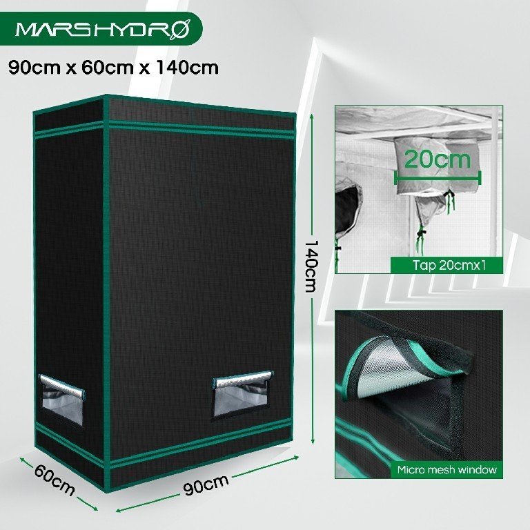 MARS HYDRO 2 IN 1 GROW TENT - 90X60X140 CM