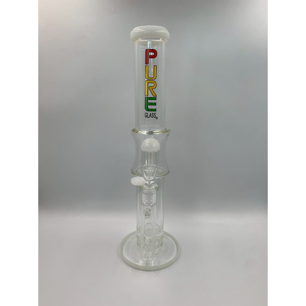 PURE Rasta Glass Bong 16 Inches