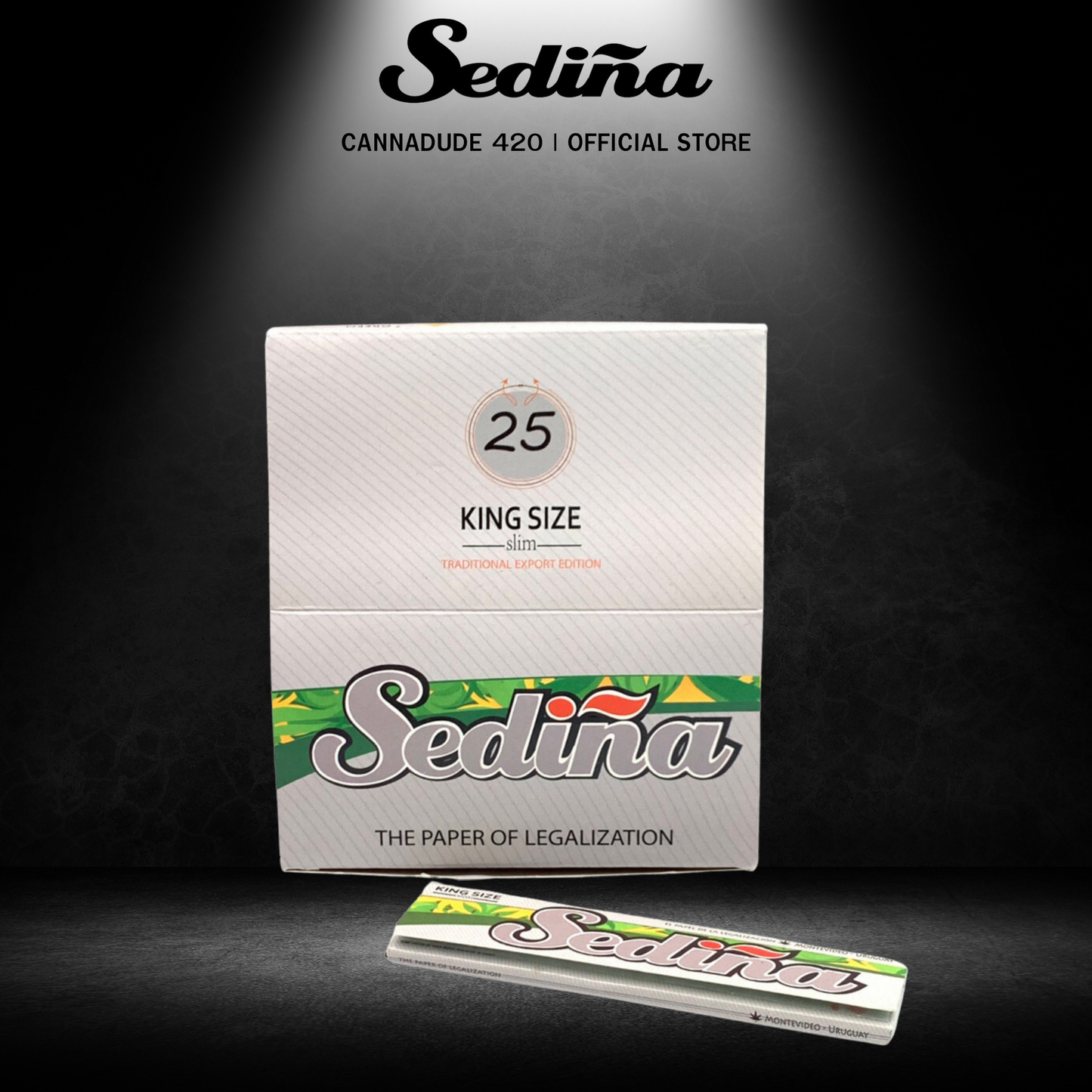 SEDINA Silver Natural Rolling Paper King Size