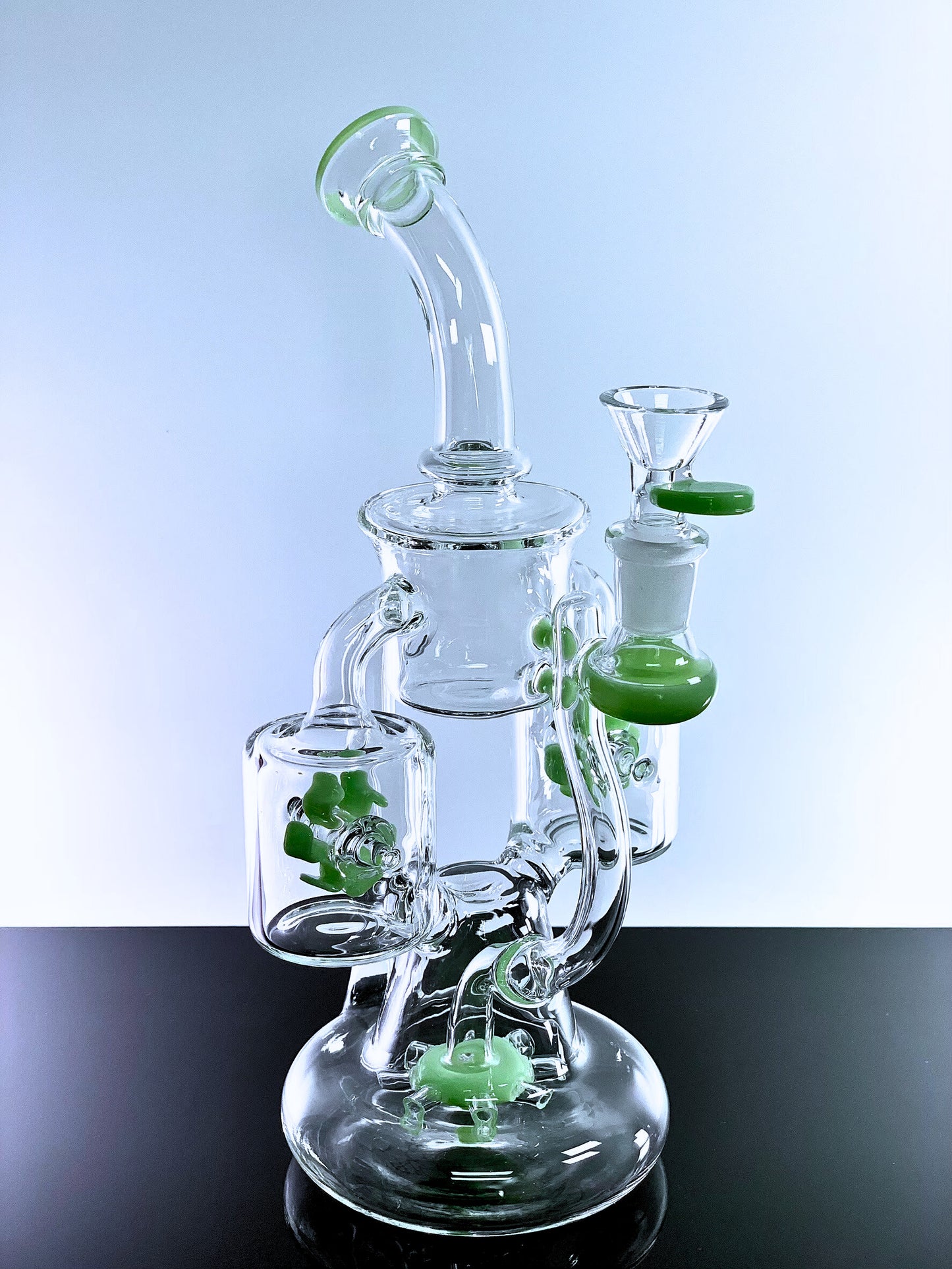 Double Rotating Recycler Dab Rig 10 Inches