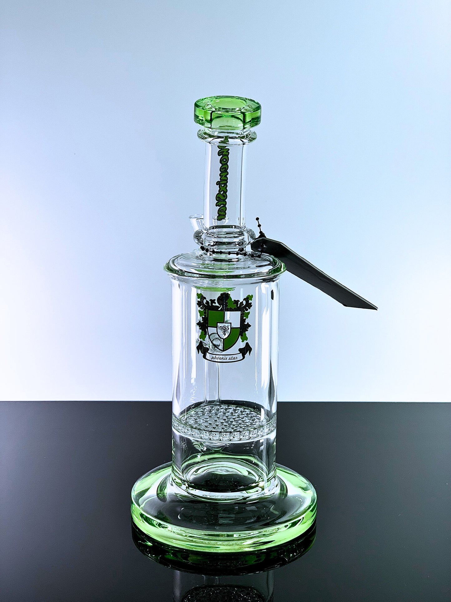 Honeycomb Perc Glass Bong by Phoenix Star 9 Inches