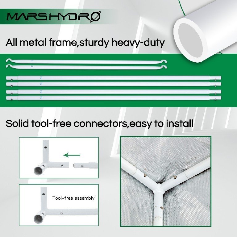 MARS HYDRO 2 IN 1 GROW TENT - 90X60X140 CM