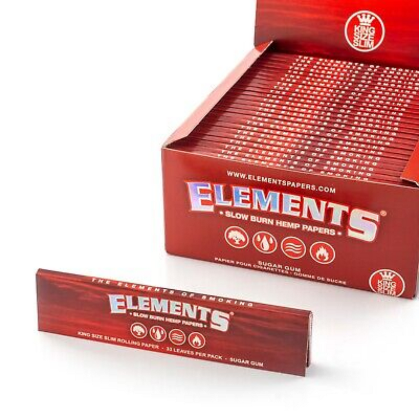 Element Red Rolling Paper King Size