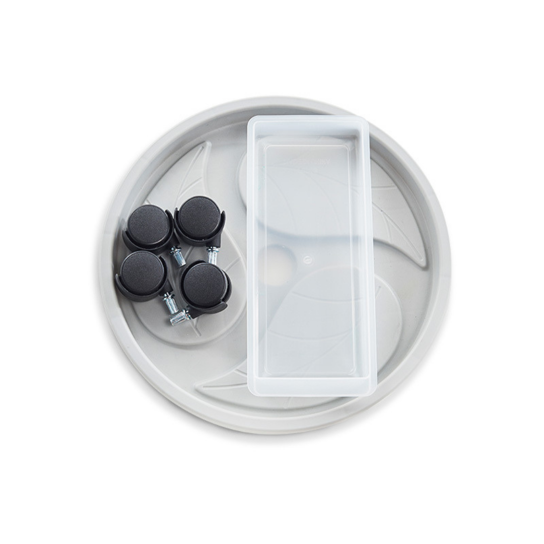 PLANT STAND WITH WHEELS TRAY
