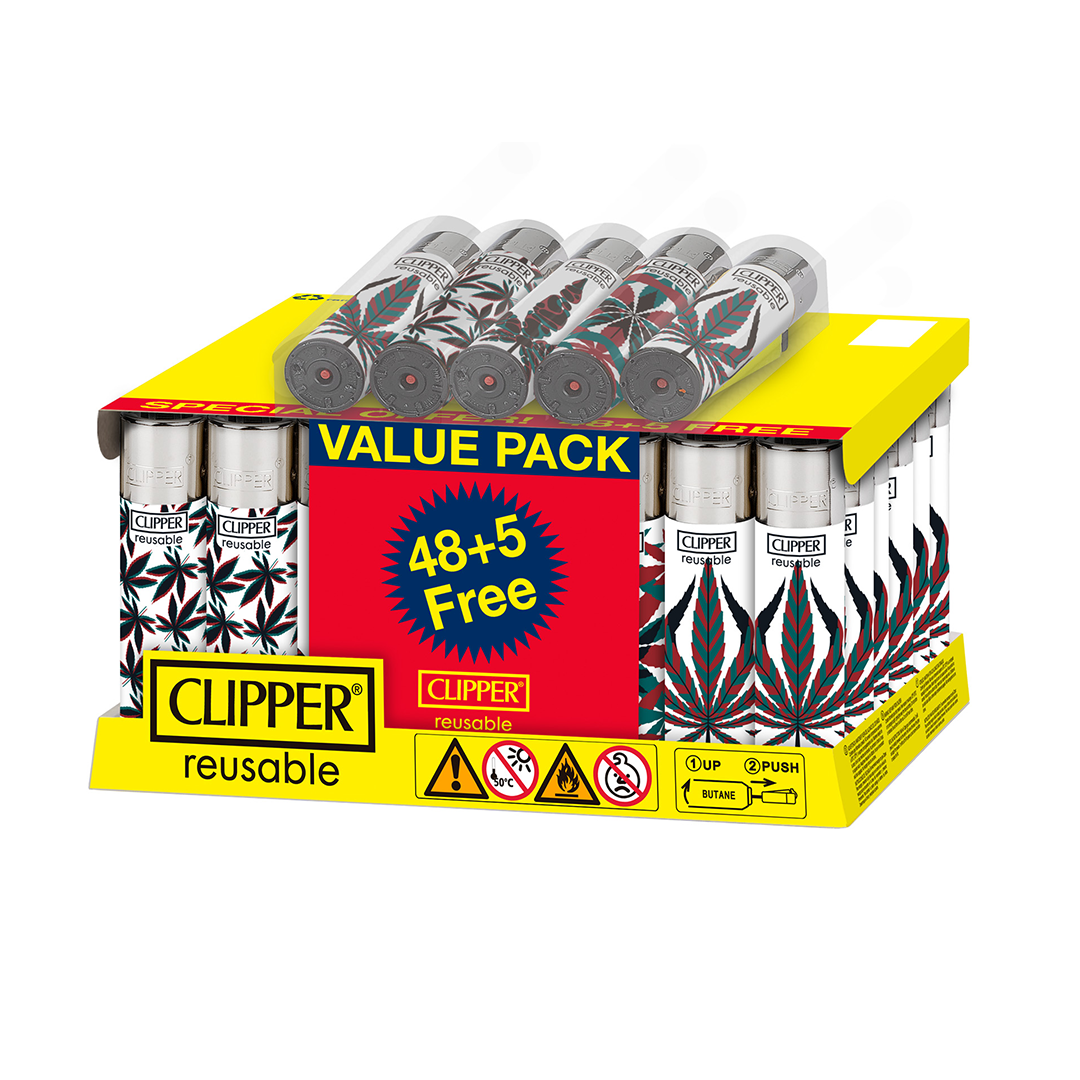 Clipper Printed | Neon Leaves