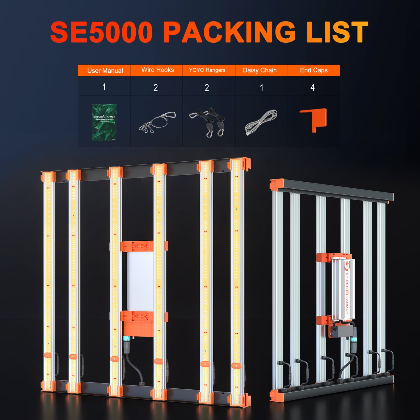 SPIDER FARMER SE5000W 480W LED GROW LIGHT