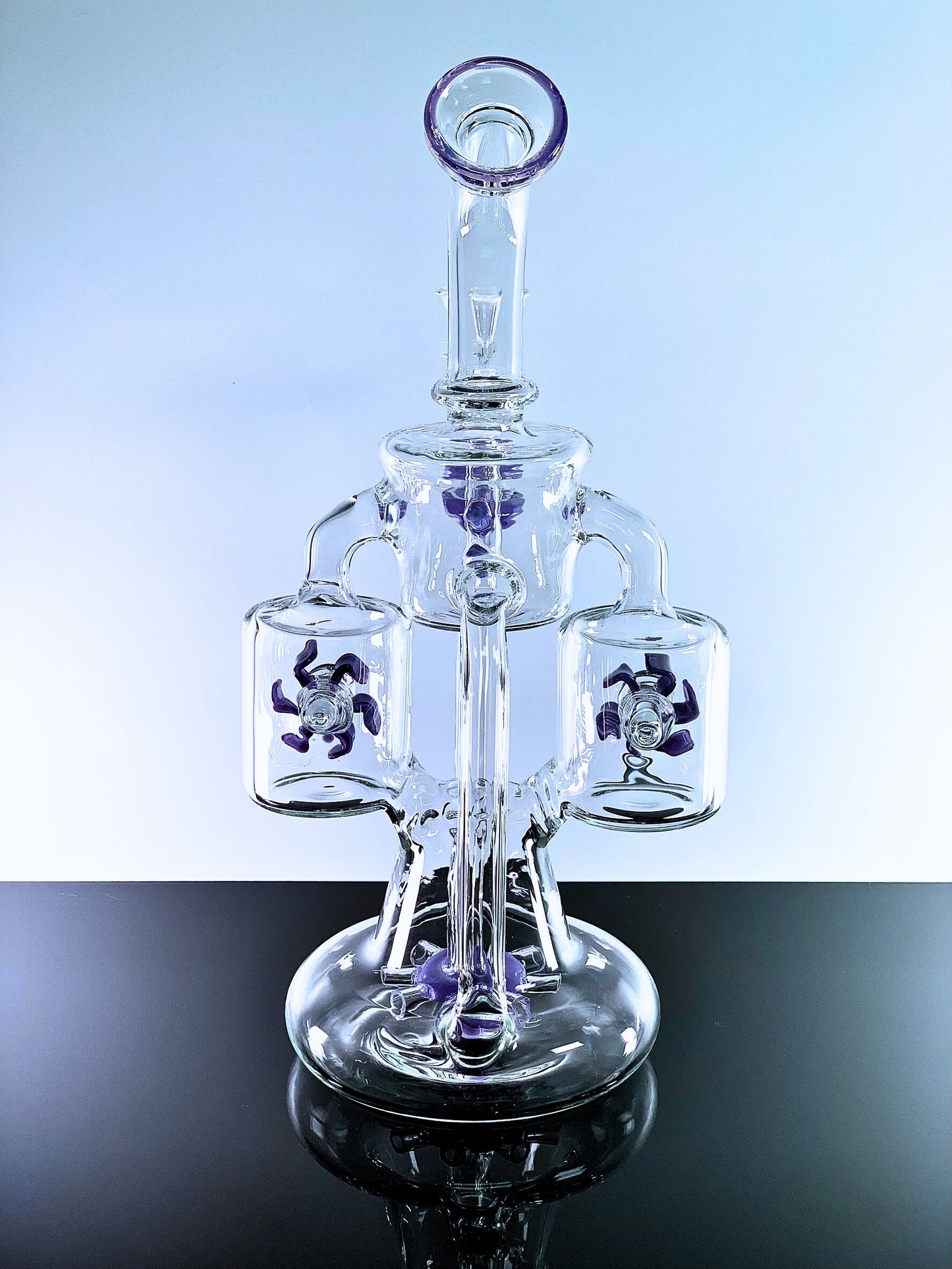 Double Rotating Recycler Dab Rig 10 Inches