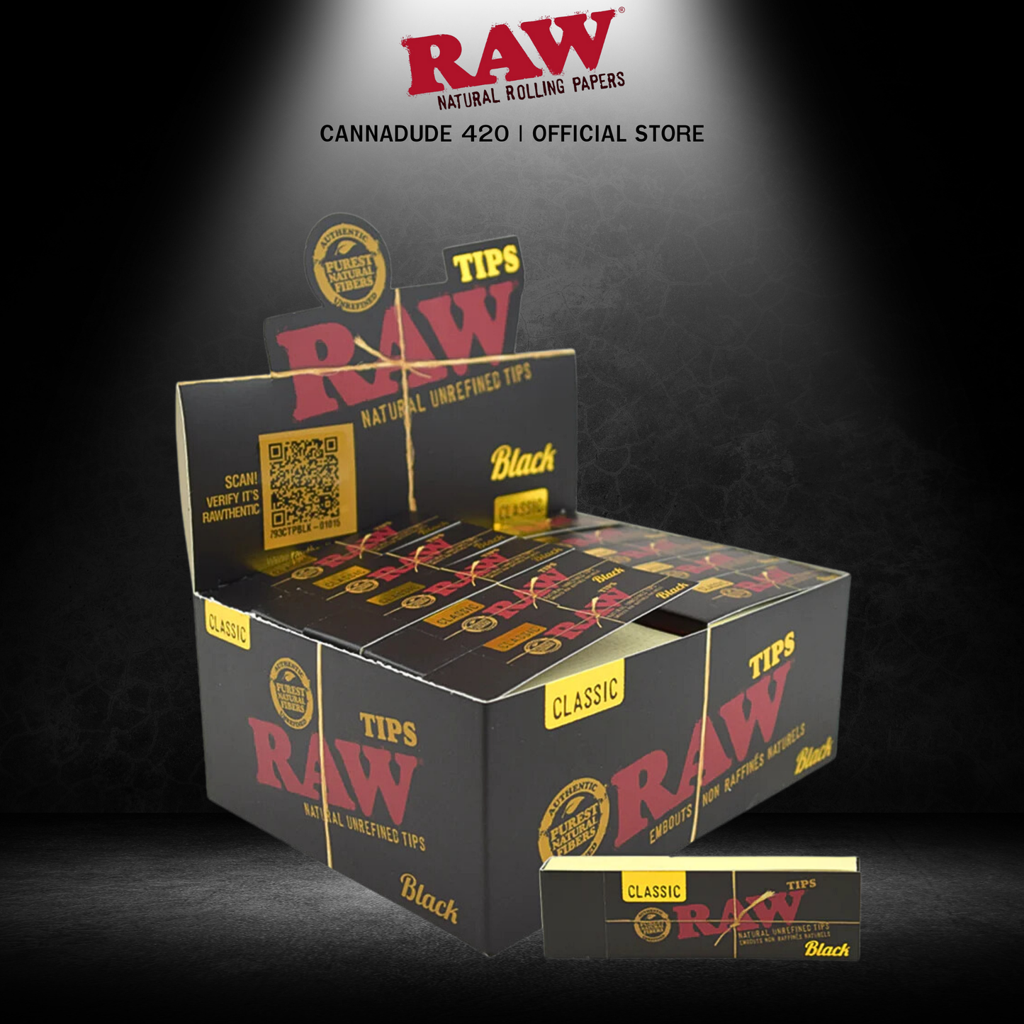 RAW Black Tips Filter Tips