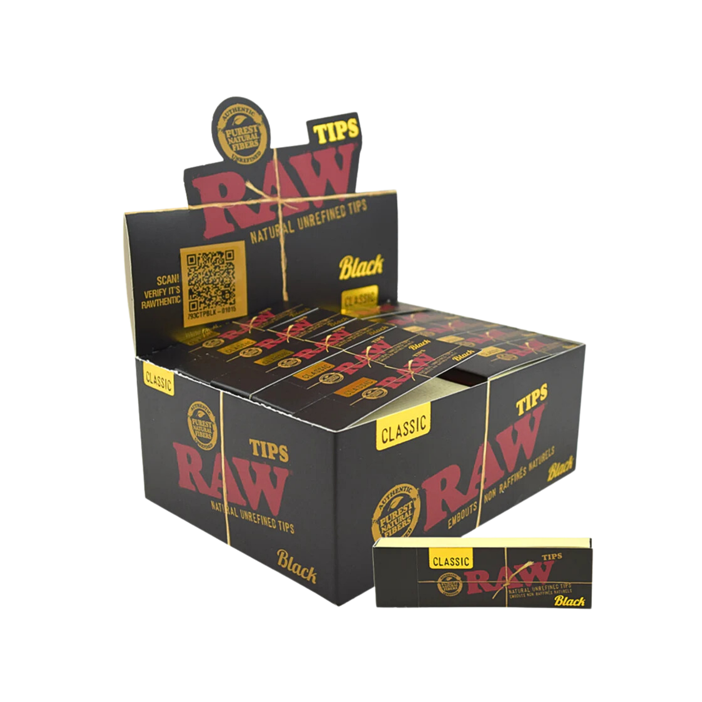 RAW Black Tips Filter Tips