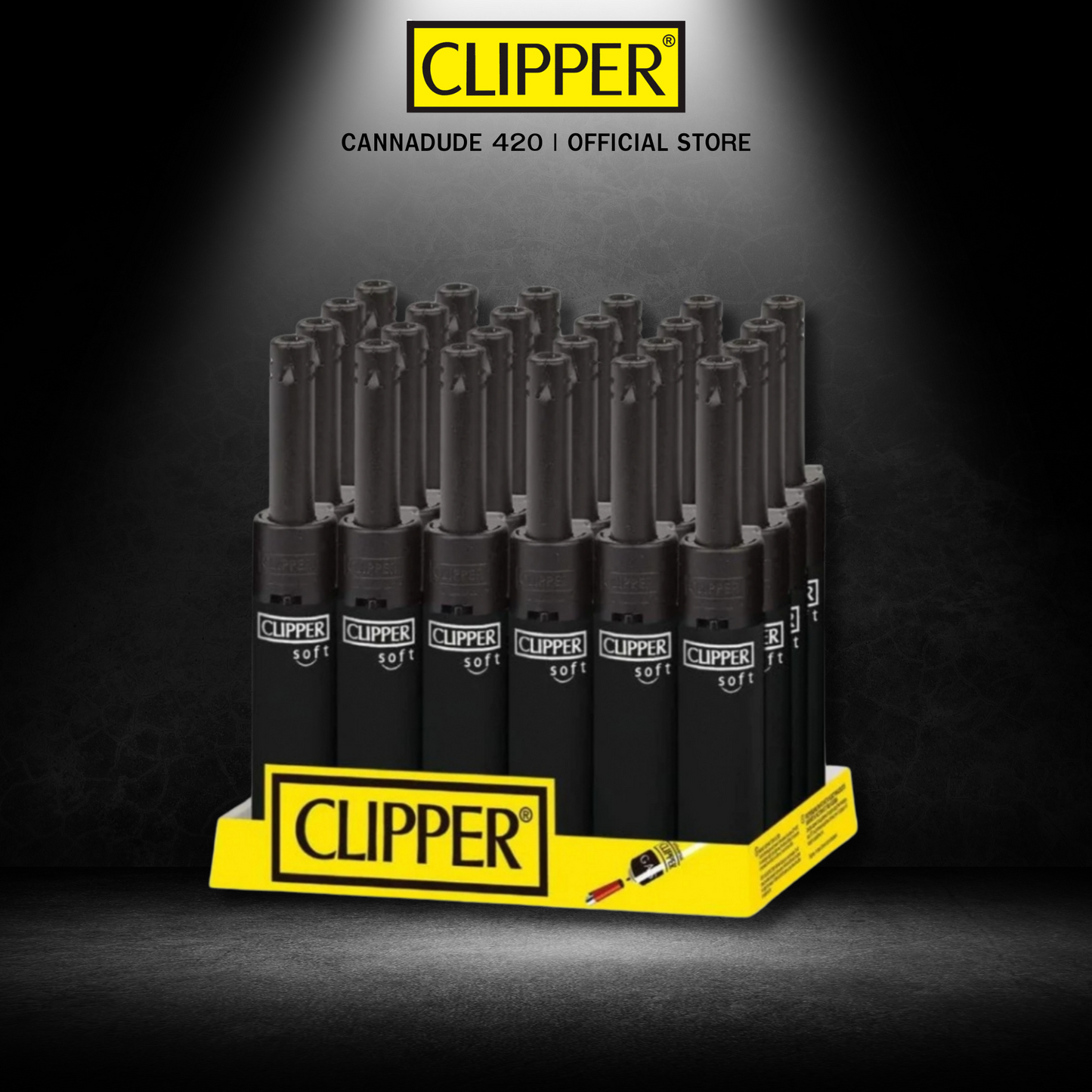 Clipper Mini tube BLACK SOFT Lighter