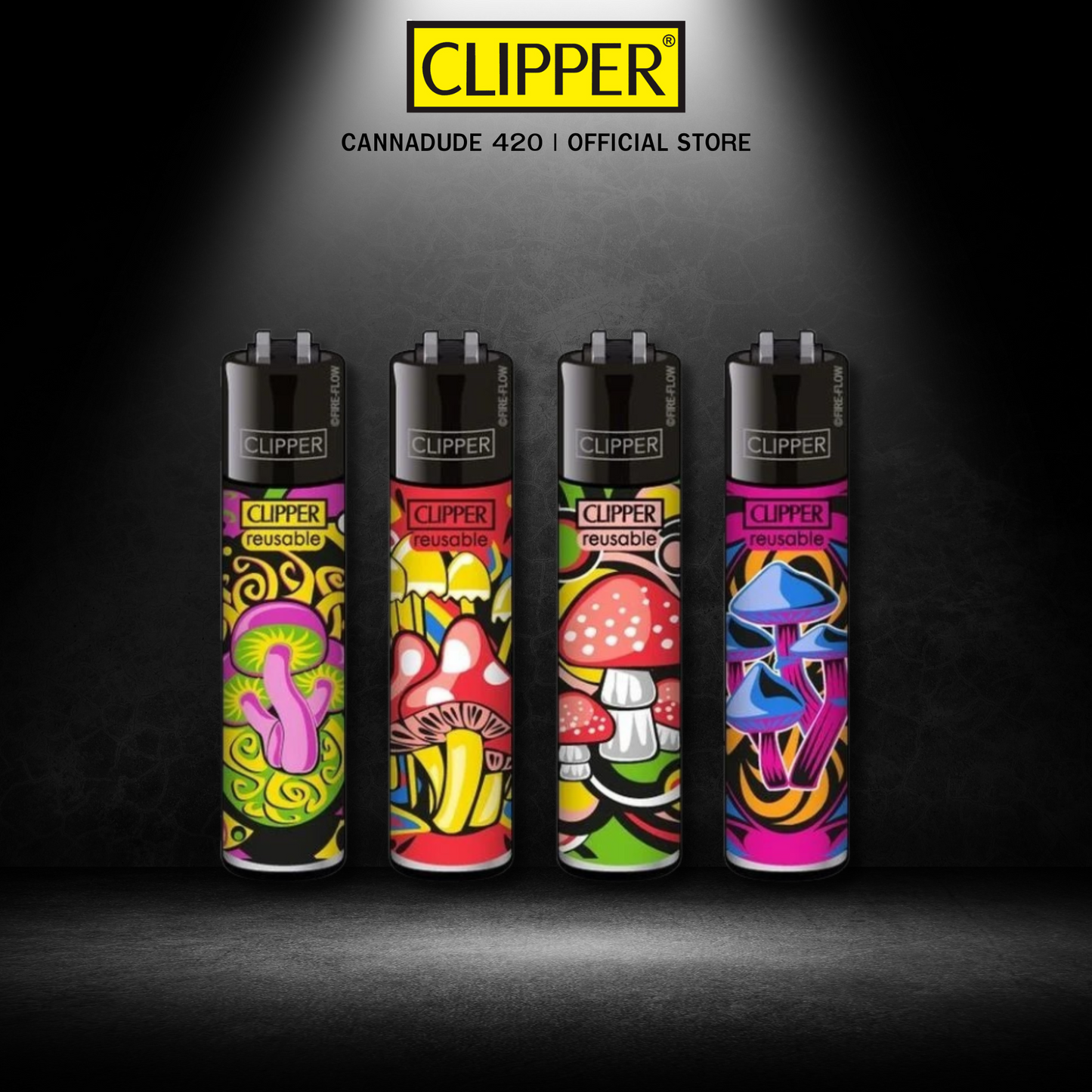 Clipper Reusable Lighter Mushrooms Collection