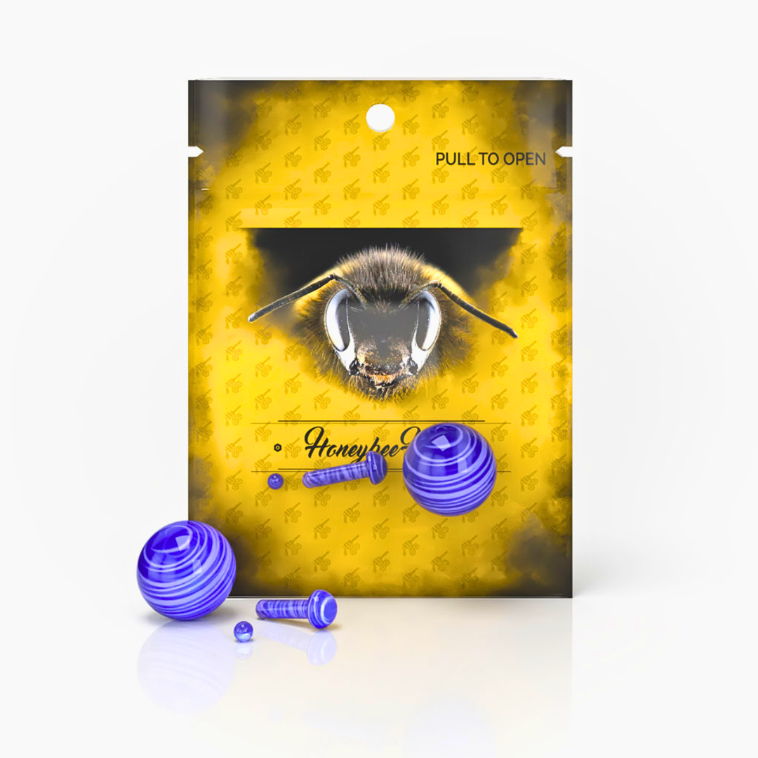 HONEYBEE HERB | GLASS MUSHROOM PILLAR TERP SET