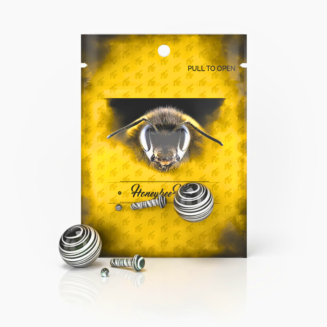 HONEYBEE HERB | GLASS MUSHROOM PILLAR TERP SET