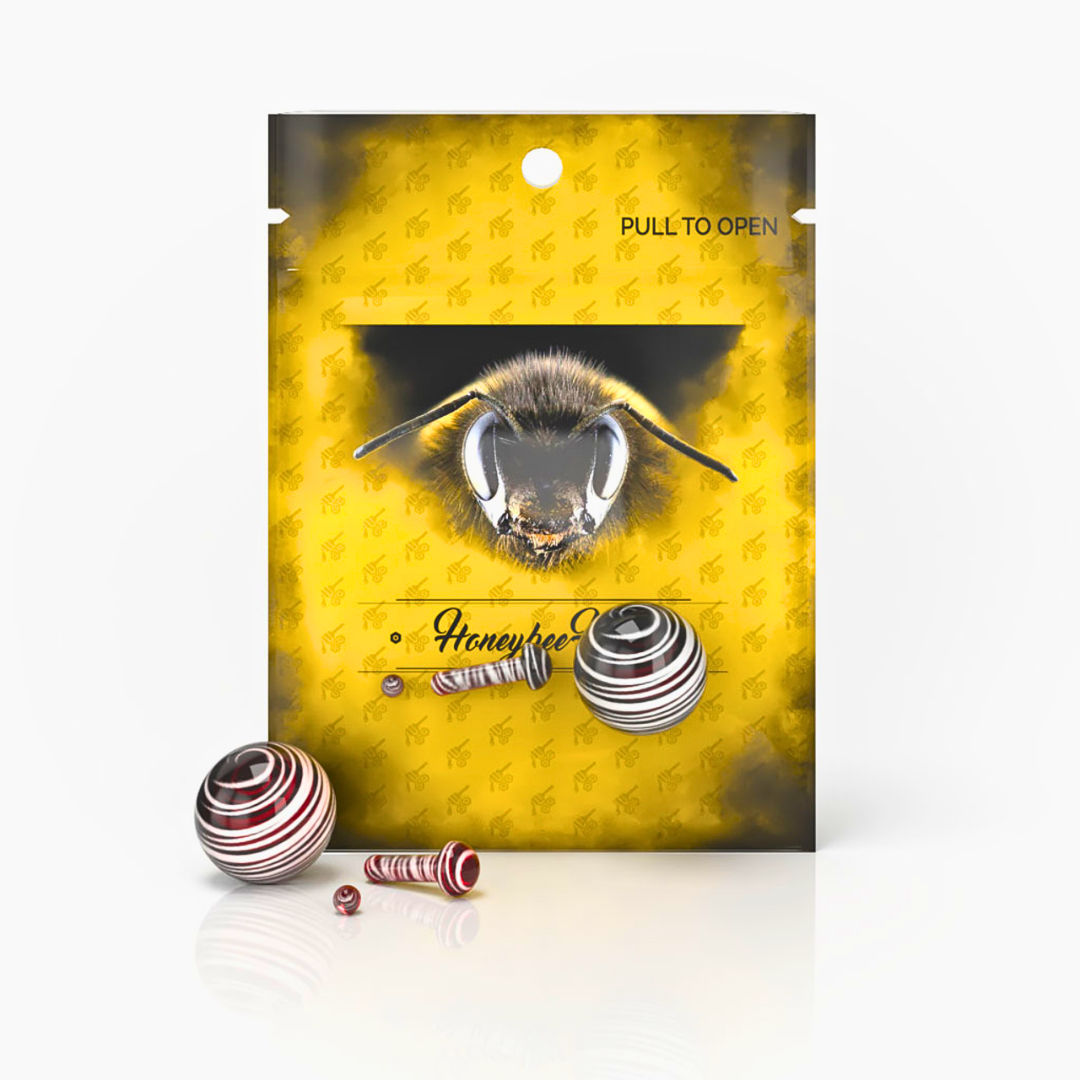 HONEYBEE HERB | GLASS MUSHROOM PILLAR TERP SET