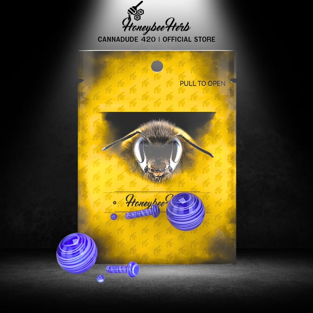 HONEYBEE HERB | GLASS MUSHROOM PILLAR TERP SET