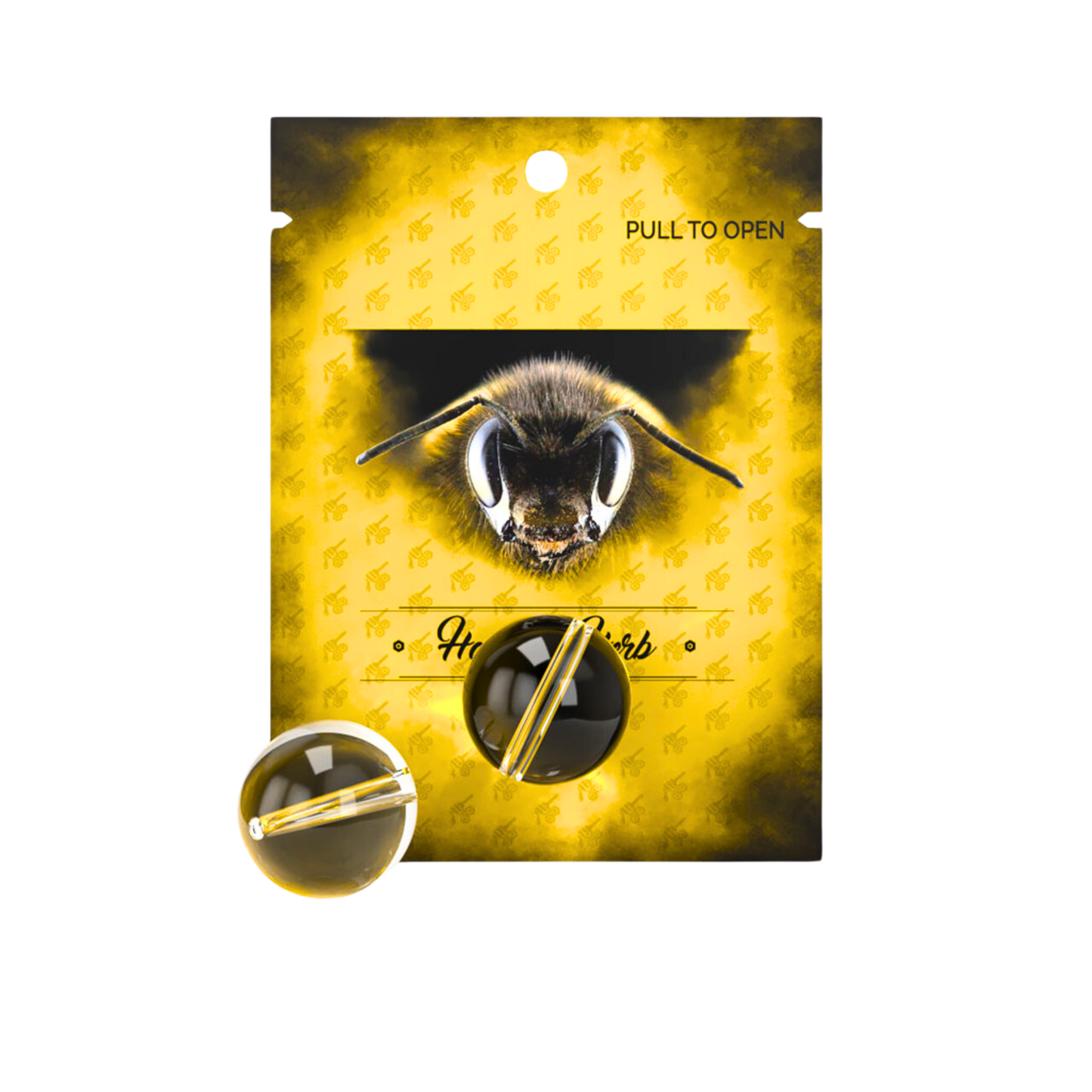 HONEYBEE HERB | XL MARBLE CARB CAP WITH HOLE