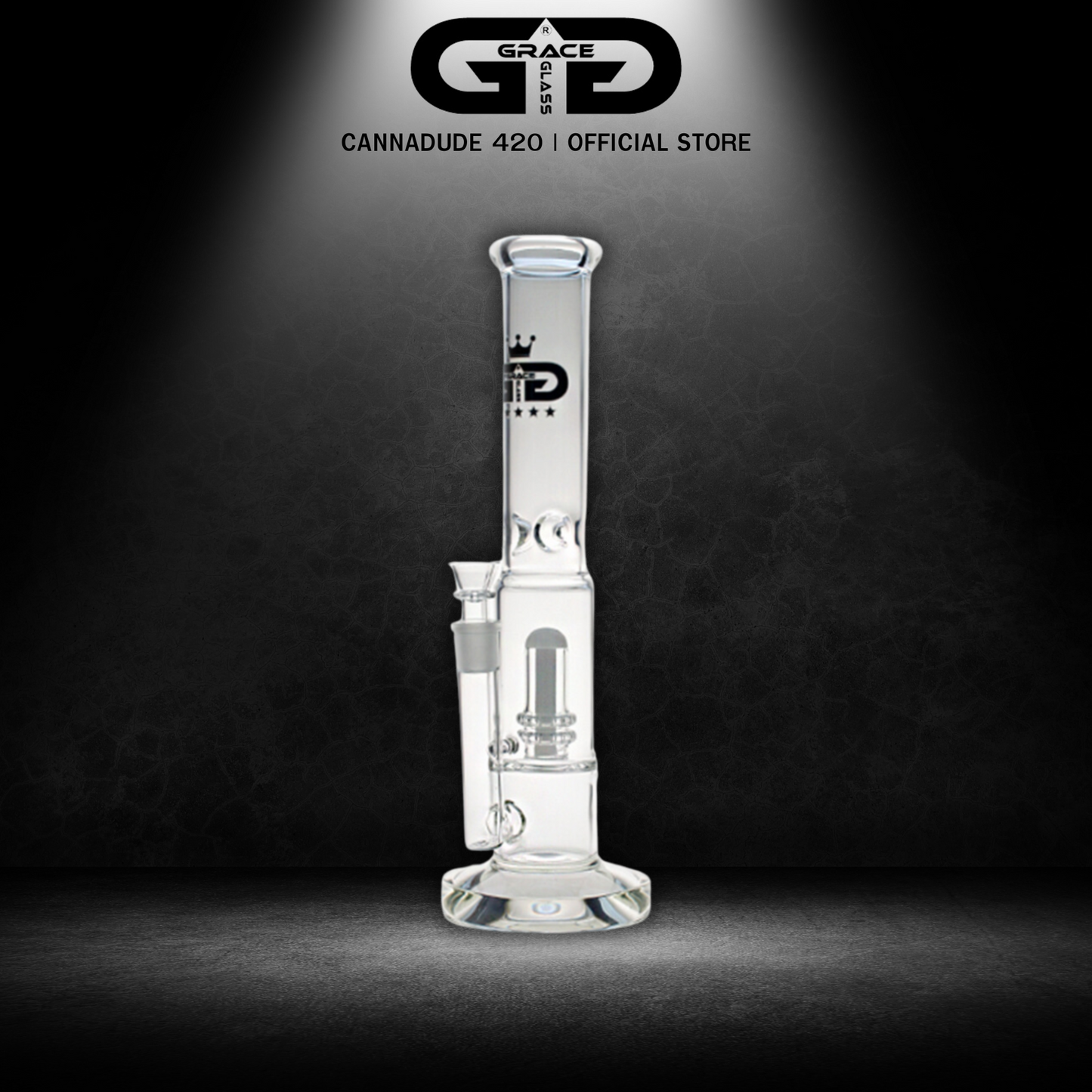 GRACE GLASS Showerhead 15 Inches
