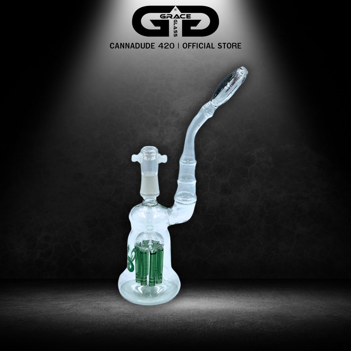 GRACE GLASS Northstar Rod 8-Arms Tree Perc Water Pipe 12 Inches