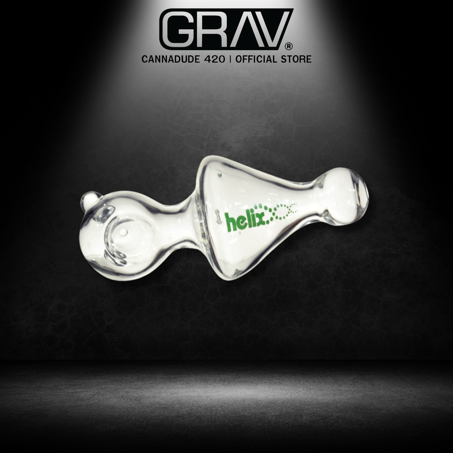 GRAV HELIX Mini Hand Pipe - Clear