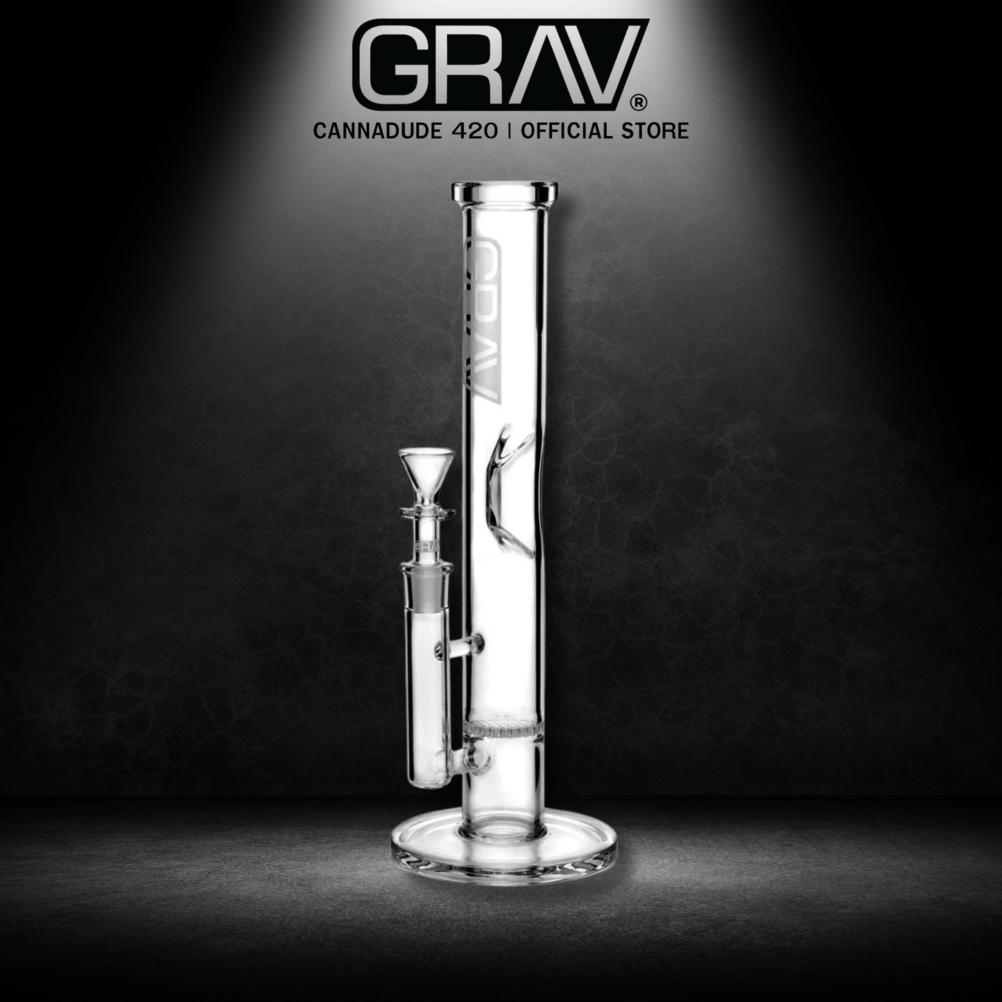 GRAV Labs Honeycomb Crystals Base Glass Bong 12 Inches