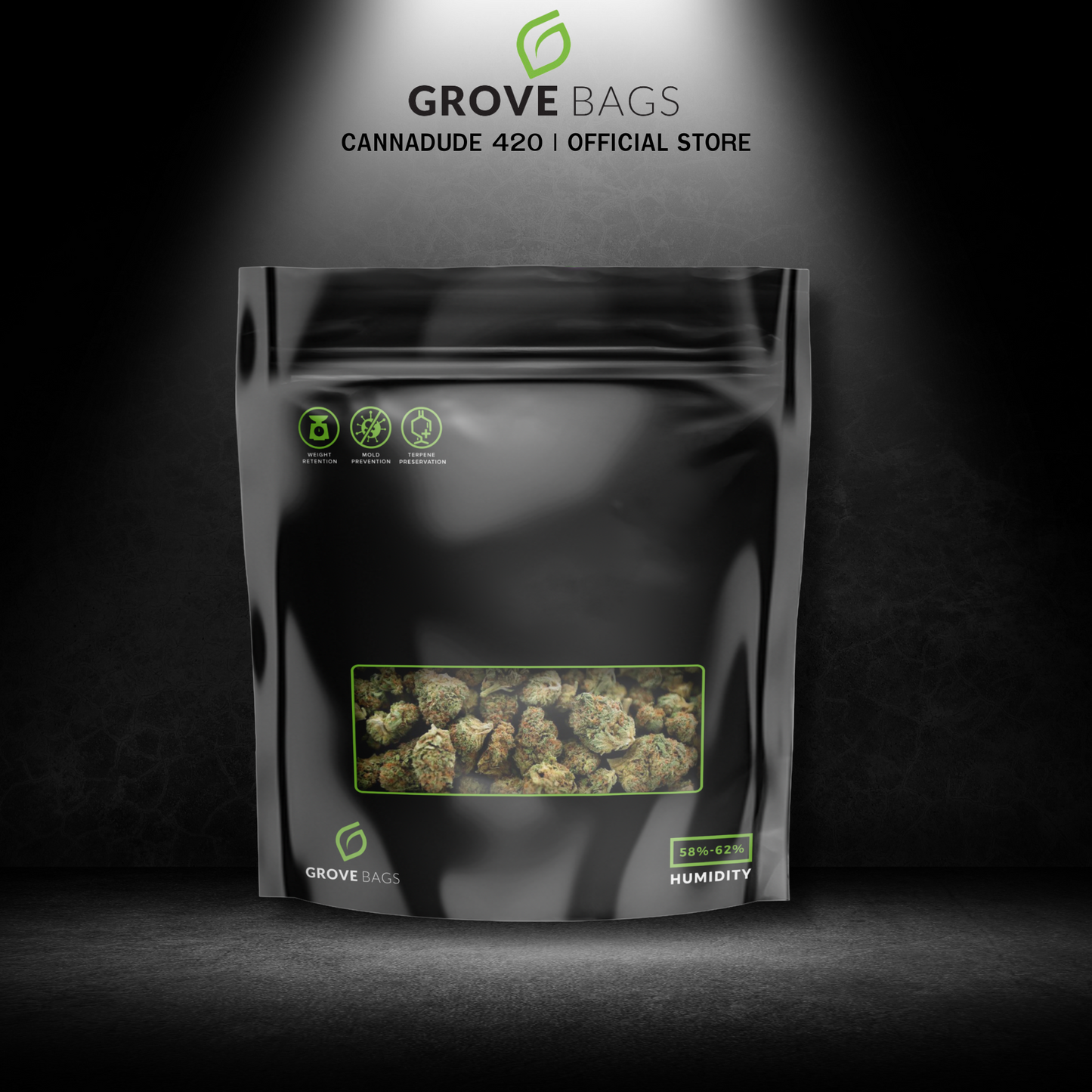 Grove Bags TerpLoc 1/2 Pound Window Pouch – Single