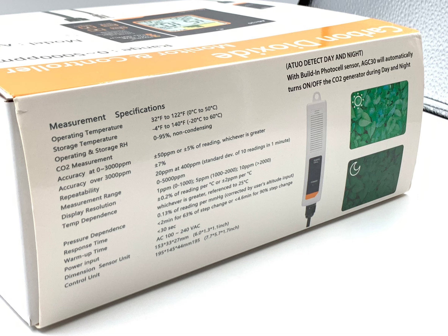 Co2 Controller Carbon Dioxide Monitor AGc30