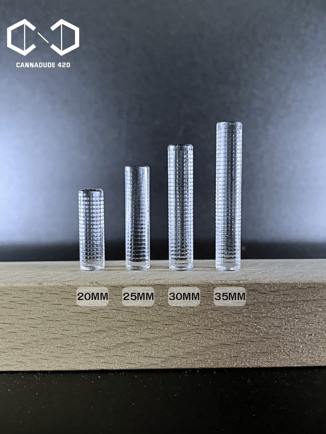 Grid Engraved Quartz Terp Pillars