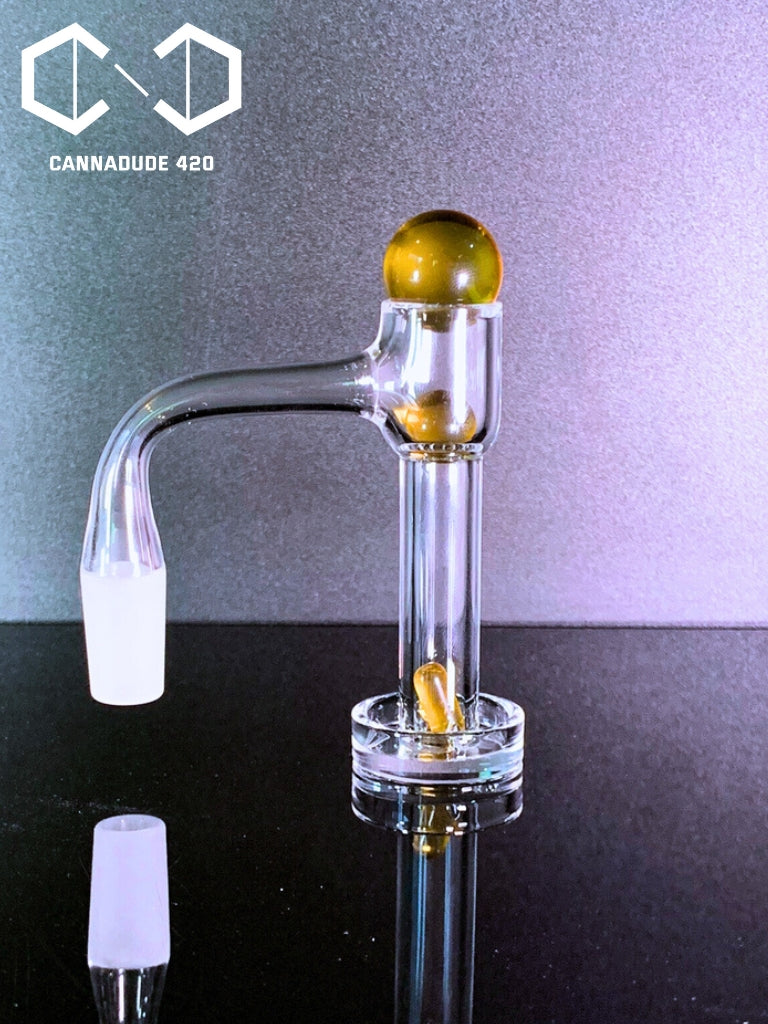 Colored Terp Slurper Marble Set 20mm Carb Cap For Quartz Banger