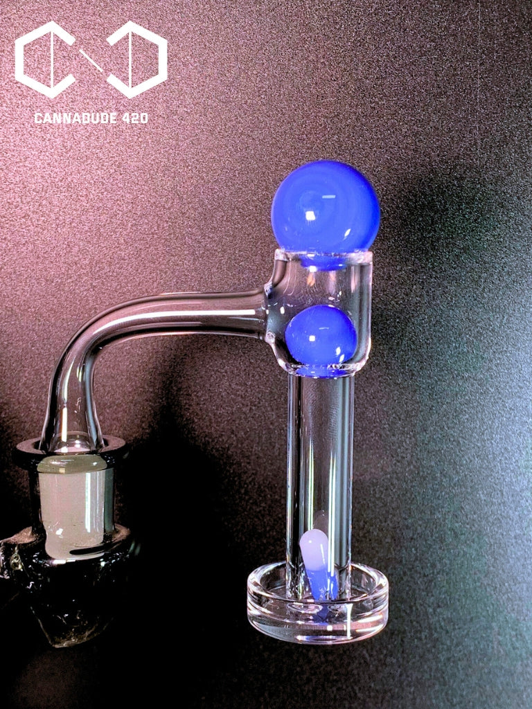 Glass Terp Marble Set Color Carb Cap For Quartz Banger