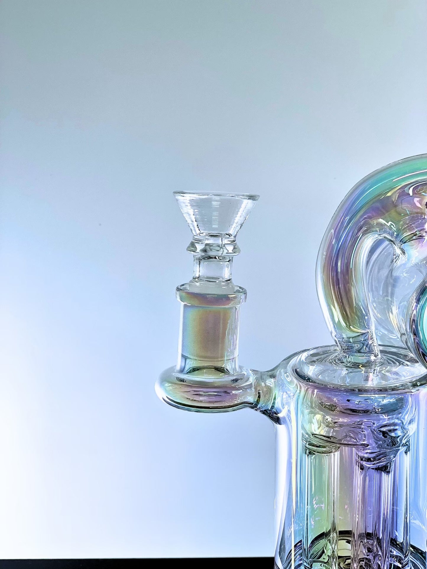 Rainbow Turbo Holographic Recycler Water Pipe 9 Inches