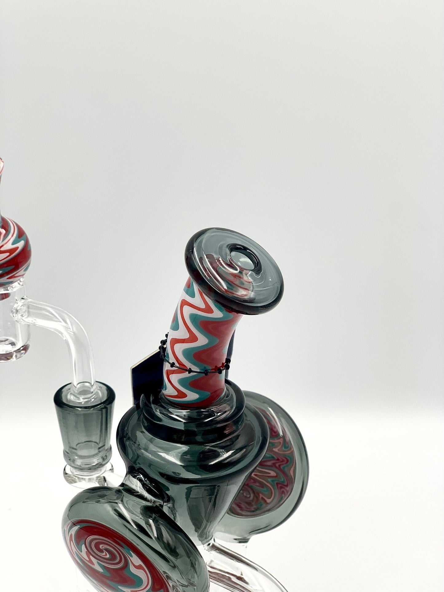 Phoenix Star 8 Inches Recycler Dab Rig With American Northstar Glass Rod & Quartz Banger with Cap