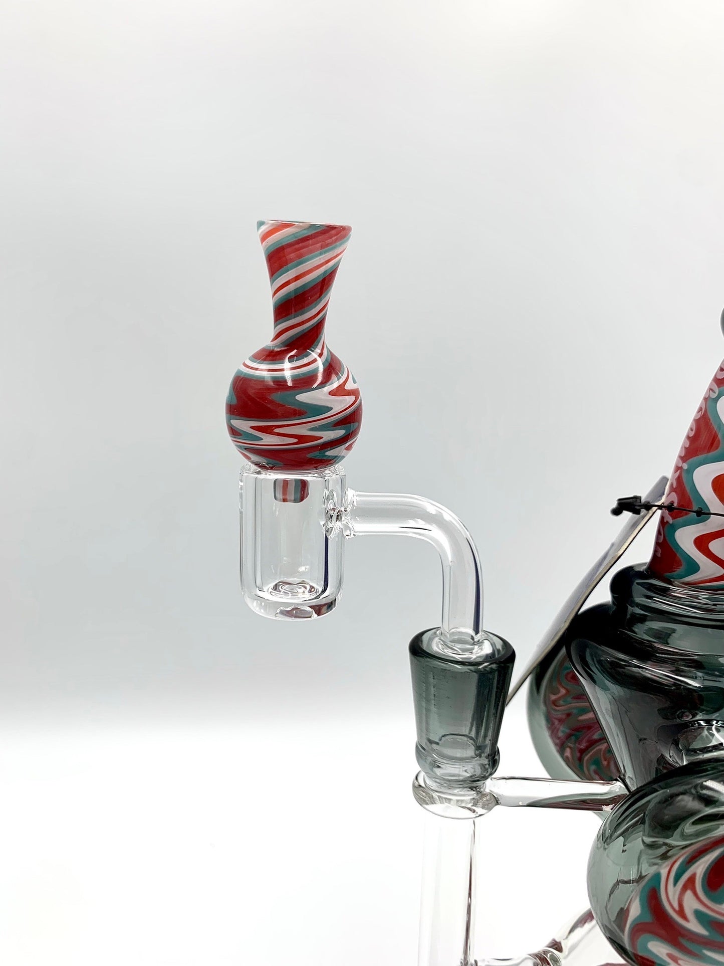 Phoenix Star 8 Inches Recycler Dab Rig With American Northstar Glass Rod & Quartz Banger with Cap