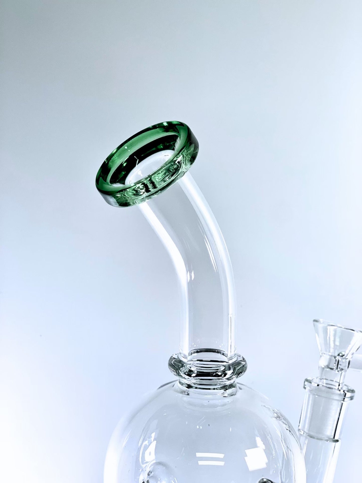 Recycler Double Bubble Glass Ball Inside Dab Rig 11 Inches