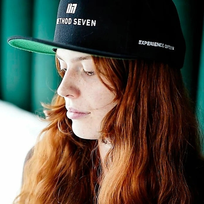 METHOD SEVEN M7 BLACK SNAPBACK HAT