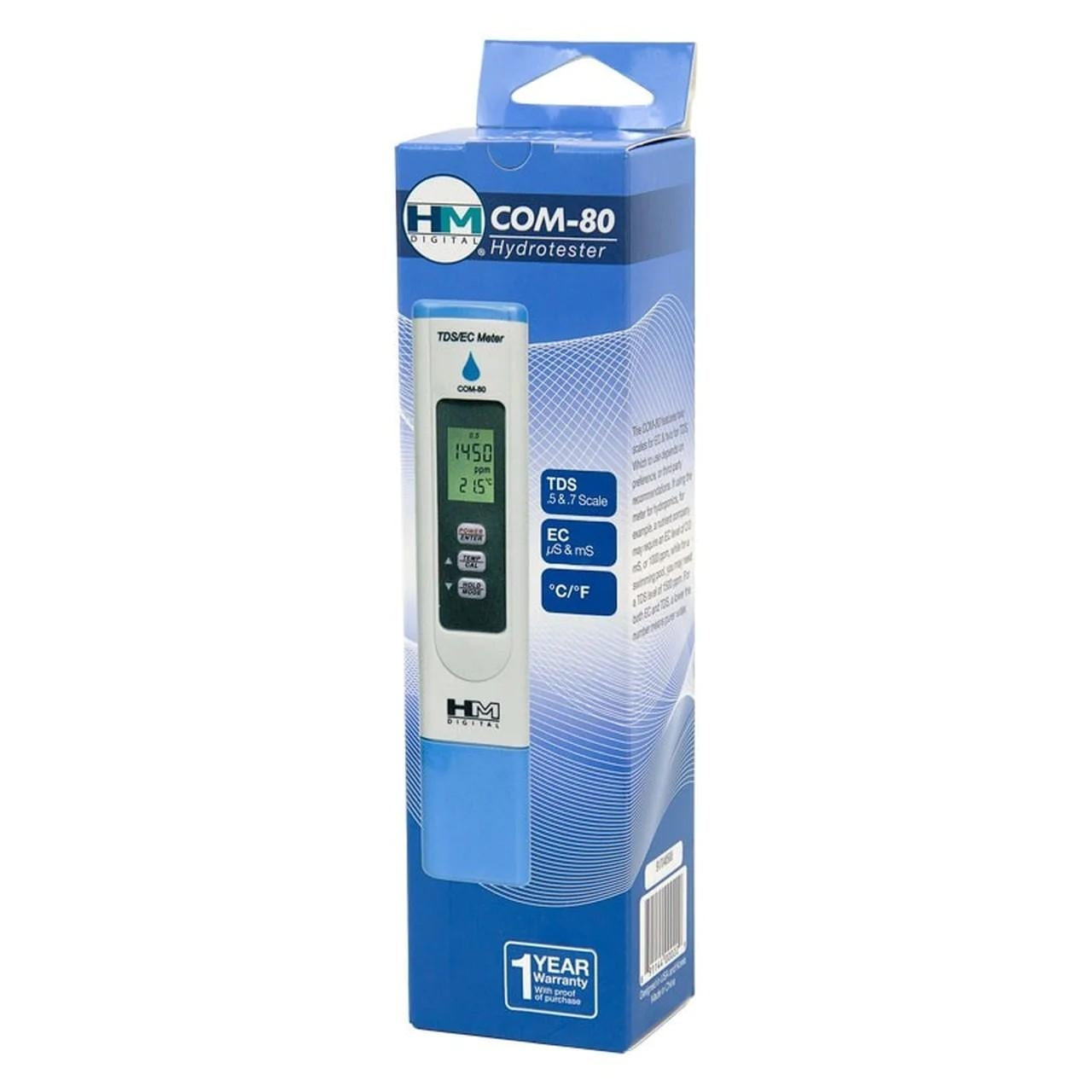 HM Digital Hygrometer COM-80 TDS/EC Meter