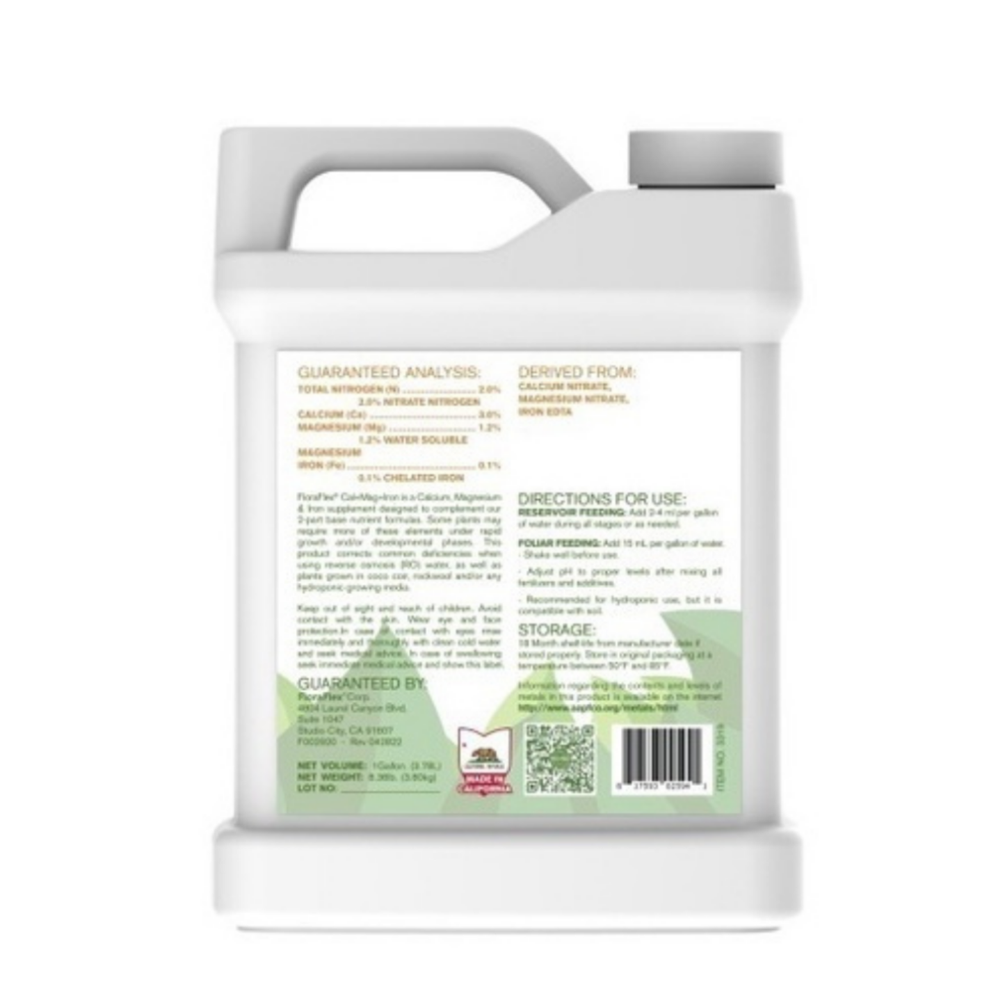 FLORAFLEX® NUTRIENTS - CAL + MAG + IRON ( 1 Gallon )