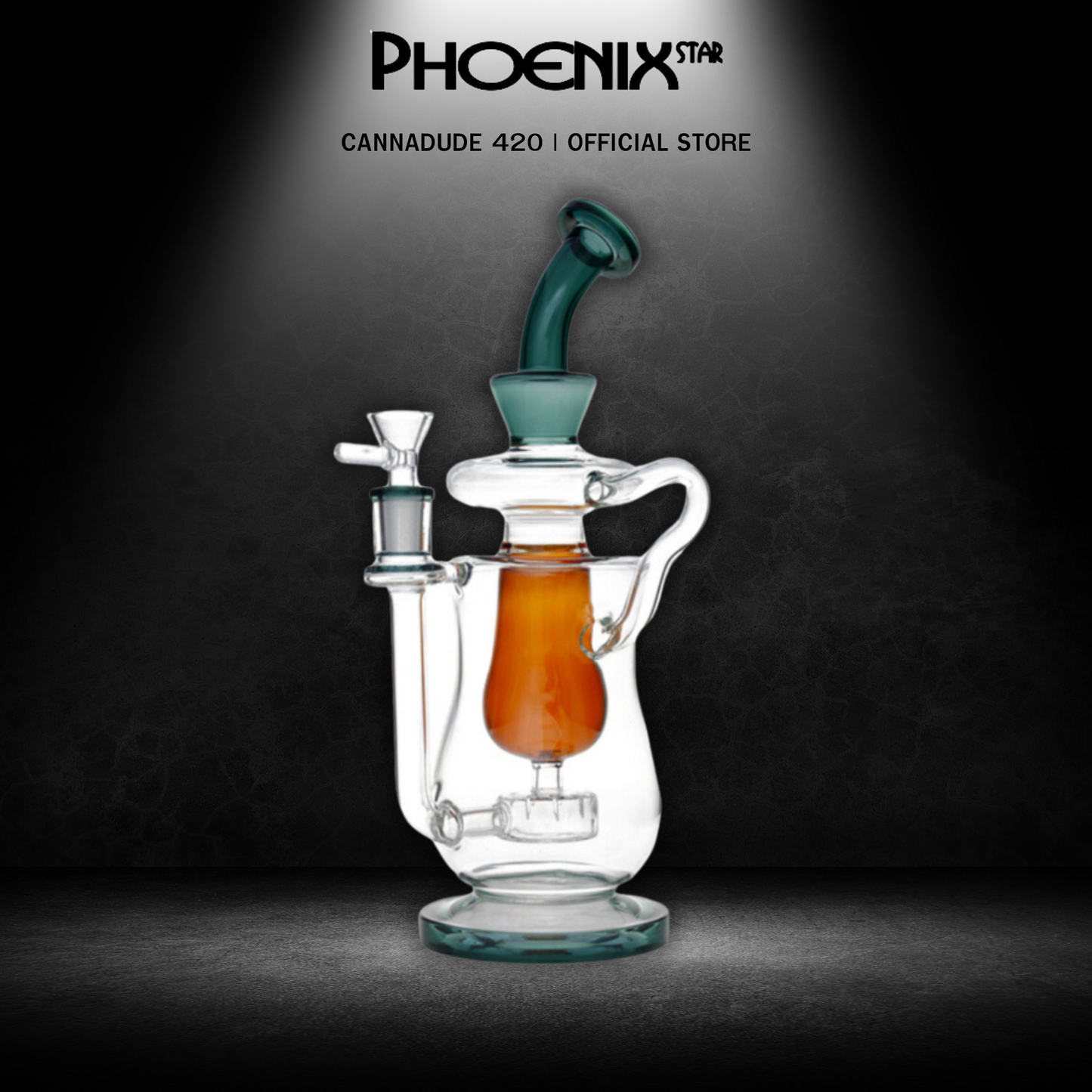 Recycler Showerhead Perc Glass Bong 11.5 Inches